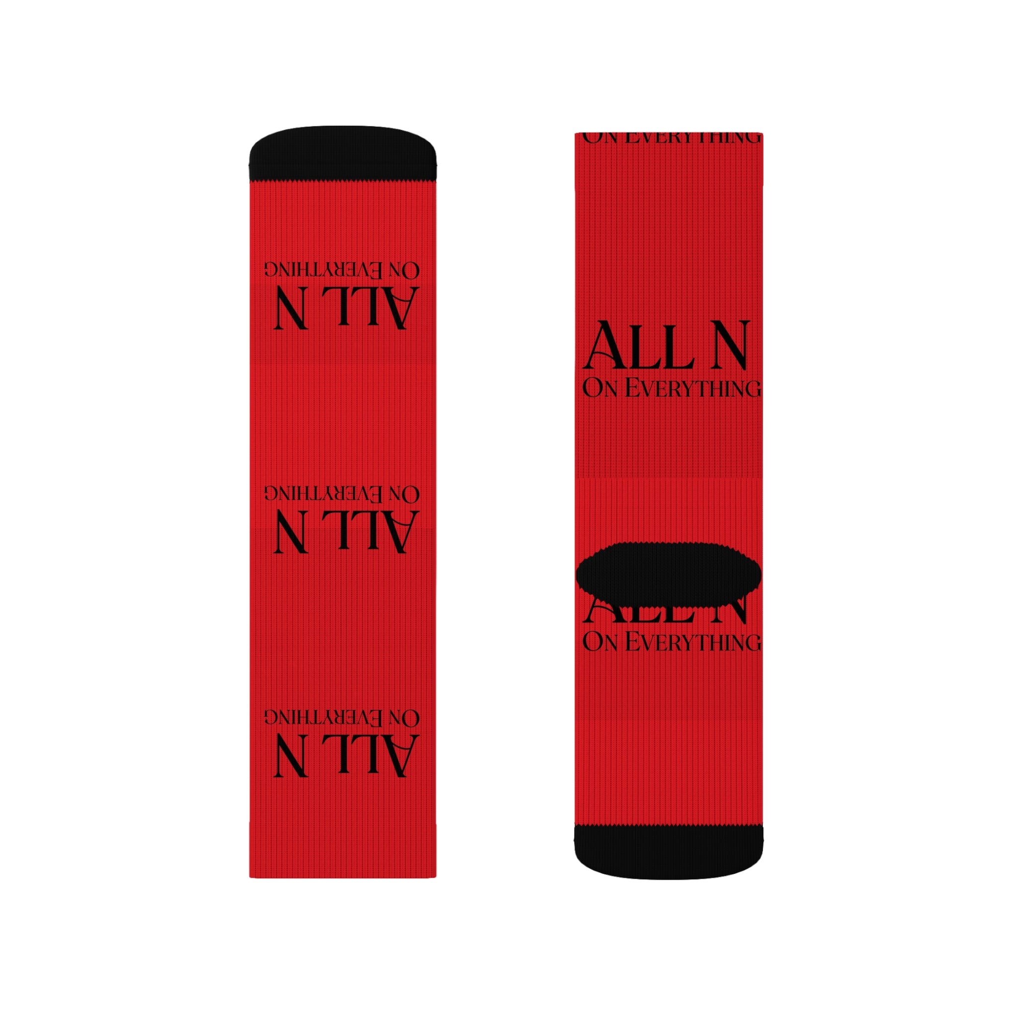 Sublimation Socks - All N On Everything Design