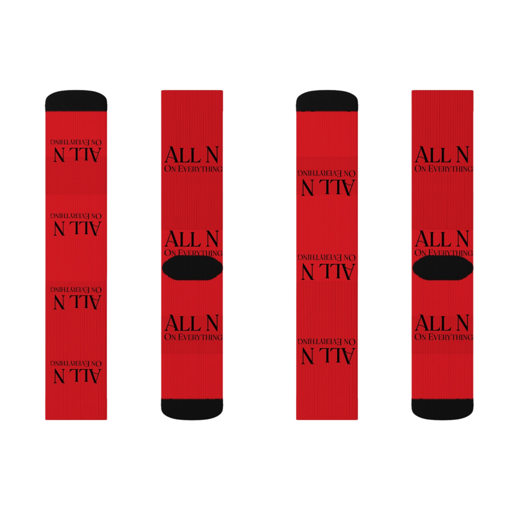 Sublimation Socks - All N On Everything Design