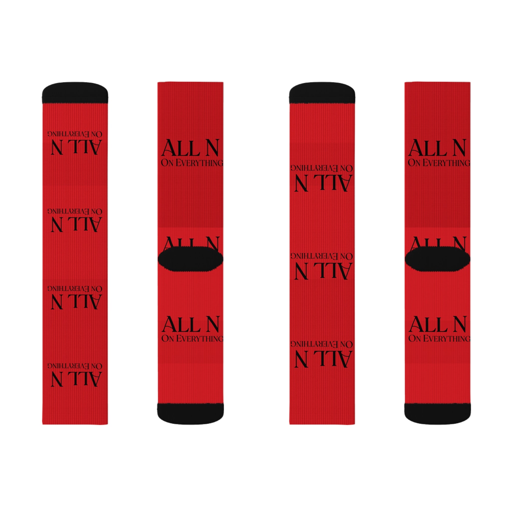 Sublimation Socks - All N On Everything Design