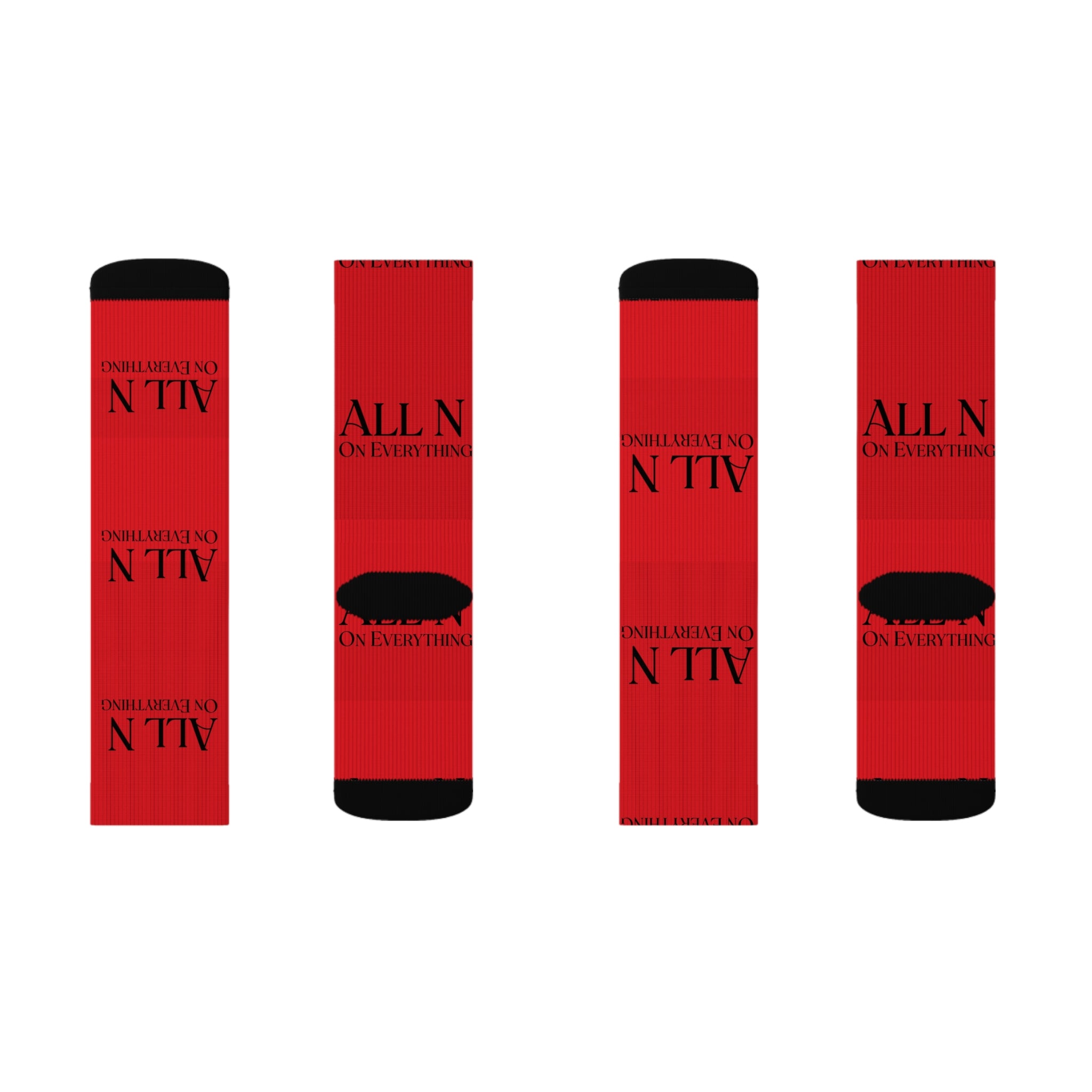 Sublimation Socks - All N On Everything Design